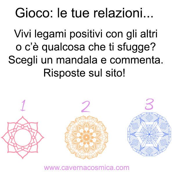 Gioco: un messaggio dai mandala