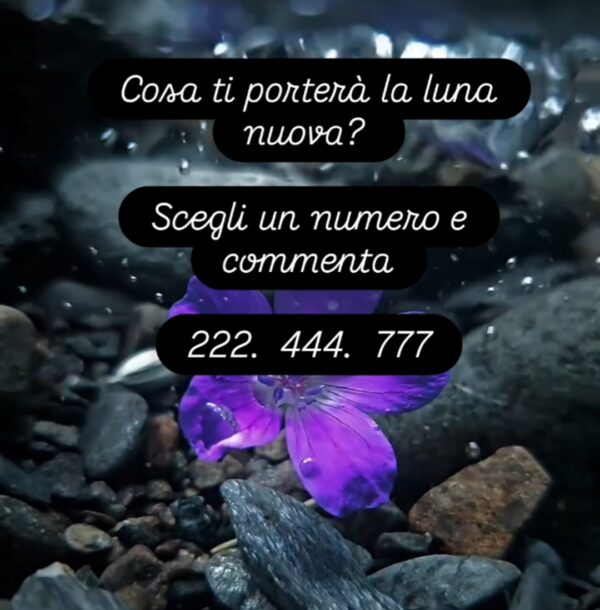 Messaggio di luna nuova 22/07/25