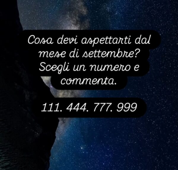 Gioco: il mio mese di settembre