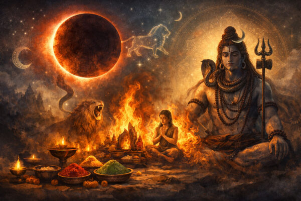 Plenilunio con eclissi 3 marzo in Purva Phalguni: la fede vince sul caos